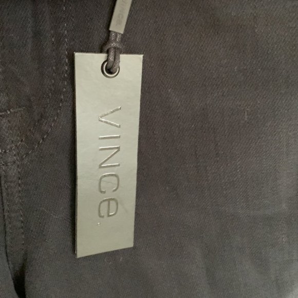 Vince Mason Relaxed Rolled Jeans in Thesta (Black) 32 with stretch - Picture 7 of 11